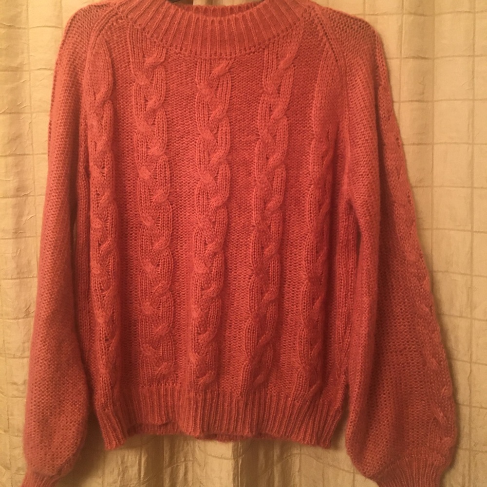 Sweater with cable design